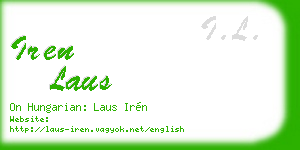 iren laus business card
